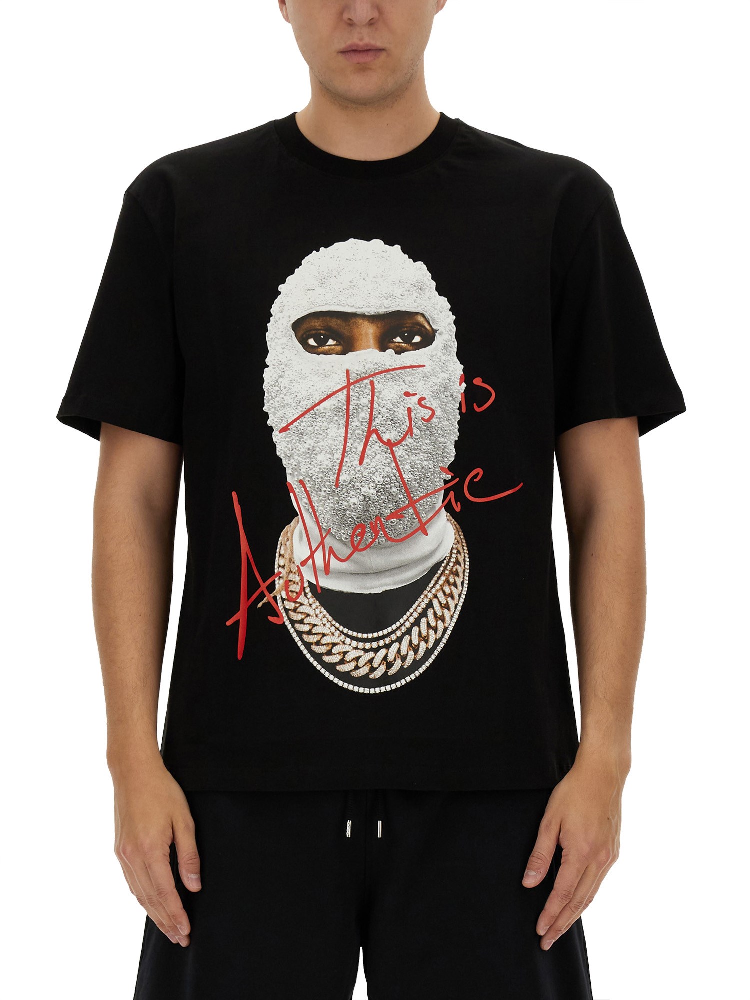 Shop Ih Nom Uh Nit "mask Authentic With" T-shirt In Black