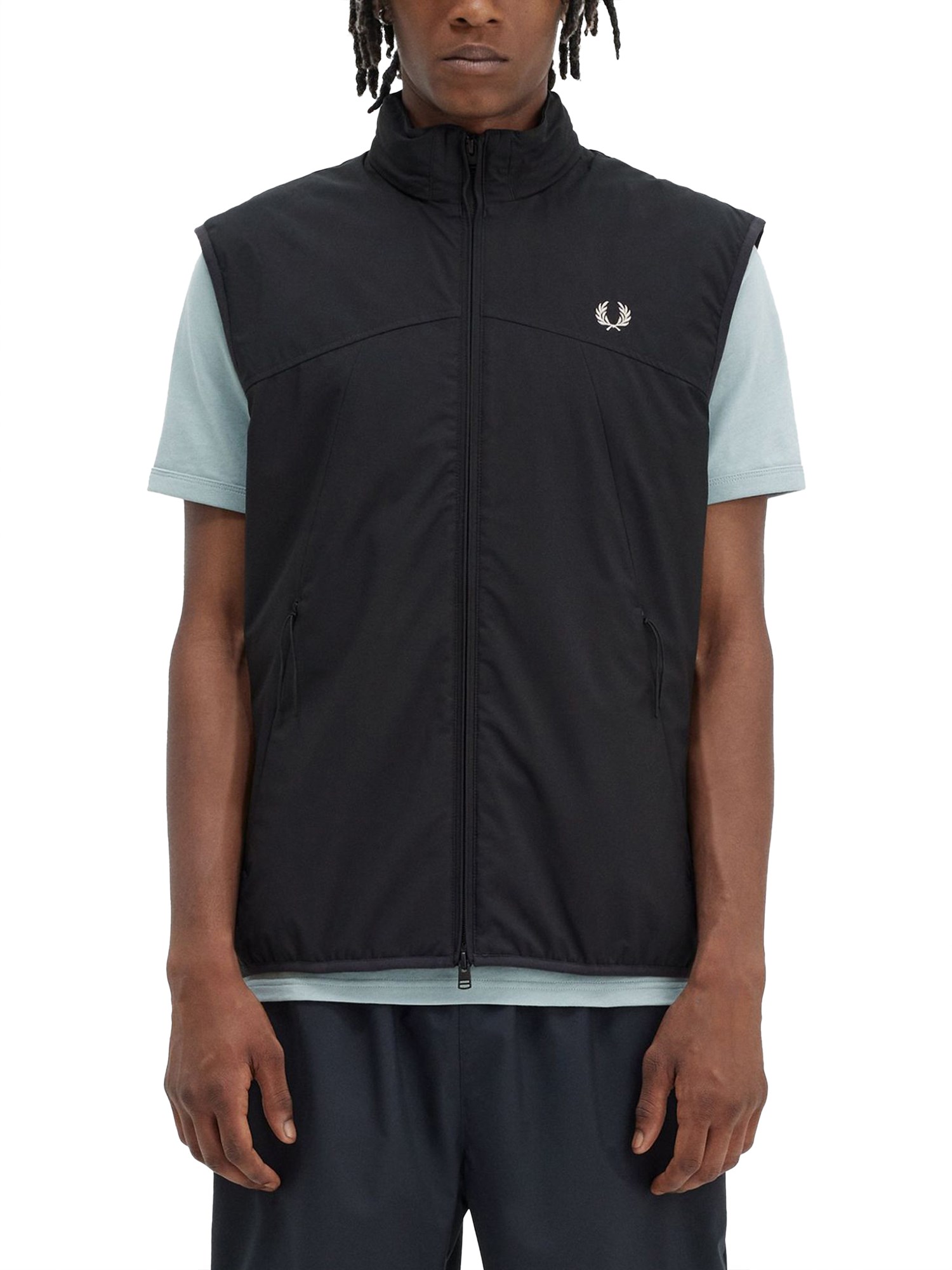 Fred Perry Vests With Logo In Black