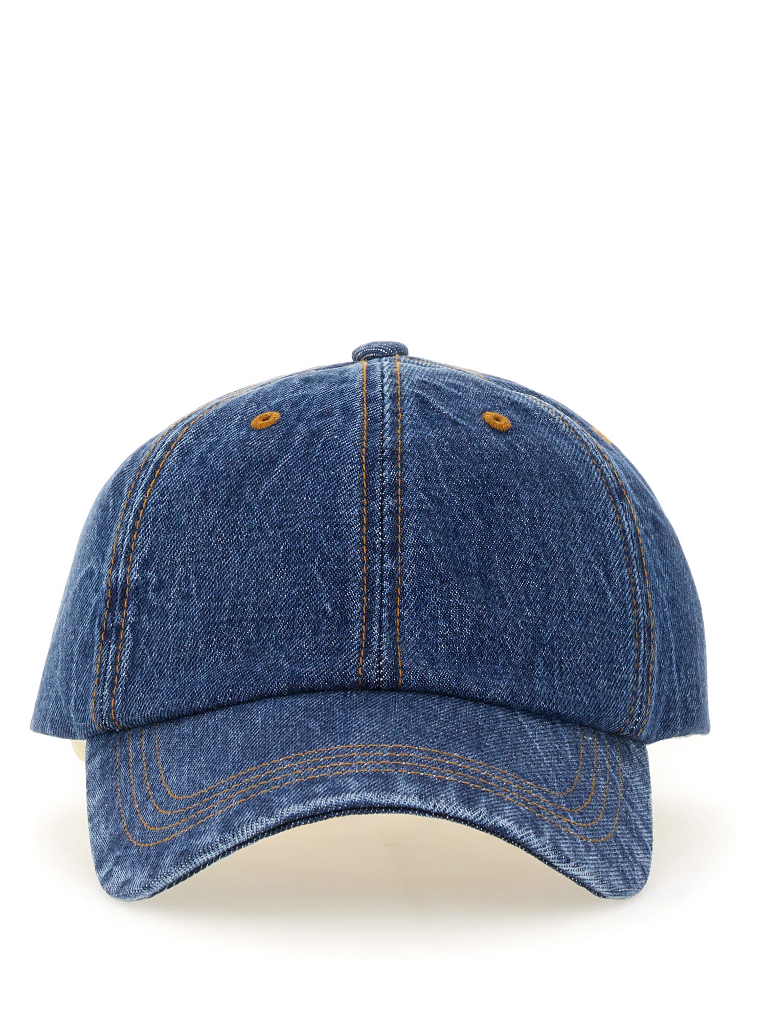 Shop Acne Studios Baseball Cap In Blue