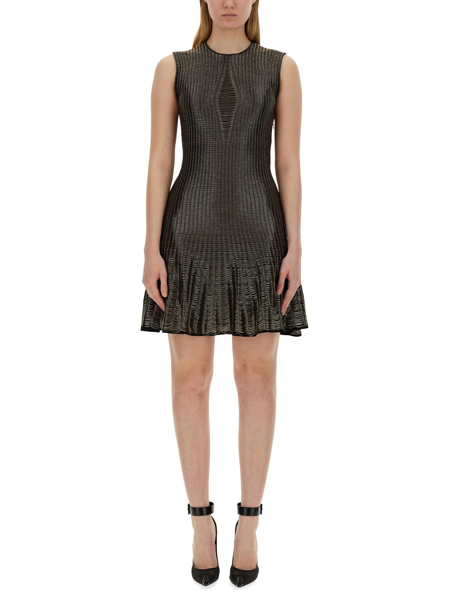 Shop Alexander Mcqueen Mini Dress In Black