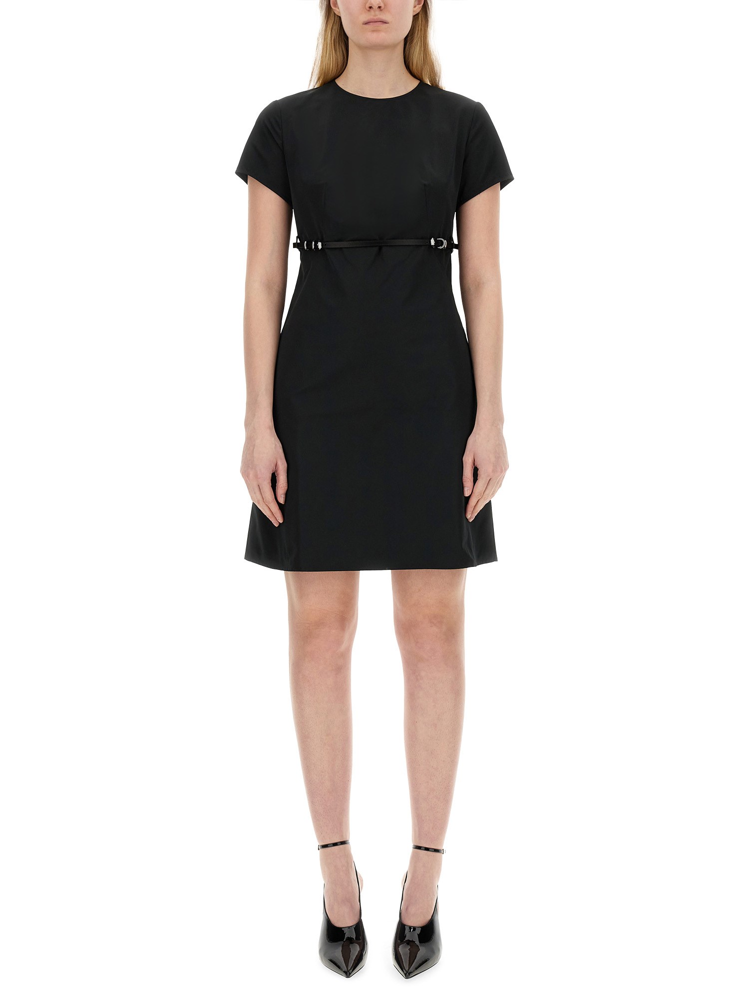 Givenchy Voyou Dress In Cotton Taffetas In Black