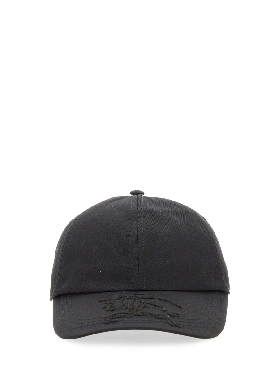 BURBERRY CAPPELLO BASEBALL IN MISTO COTONE CON APPLICAZIONE EKD