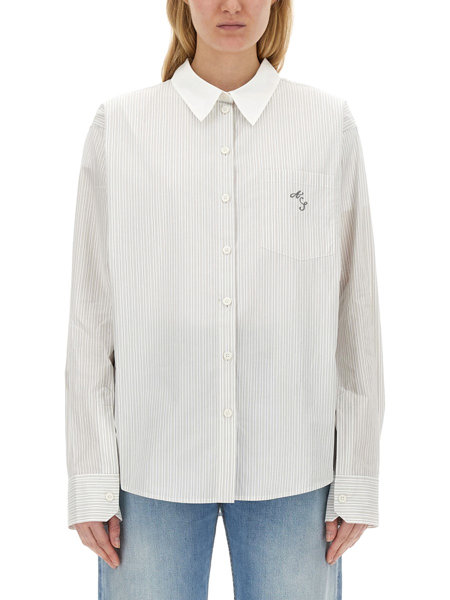 ACNE STUDIOS CAMICIA A RIGHE