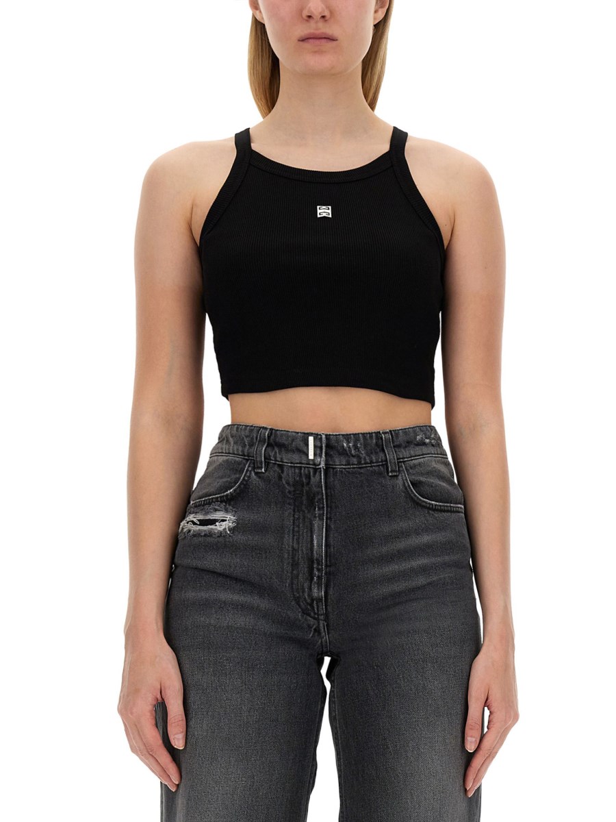 CROP TOP CON LOGO