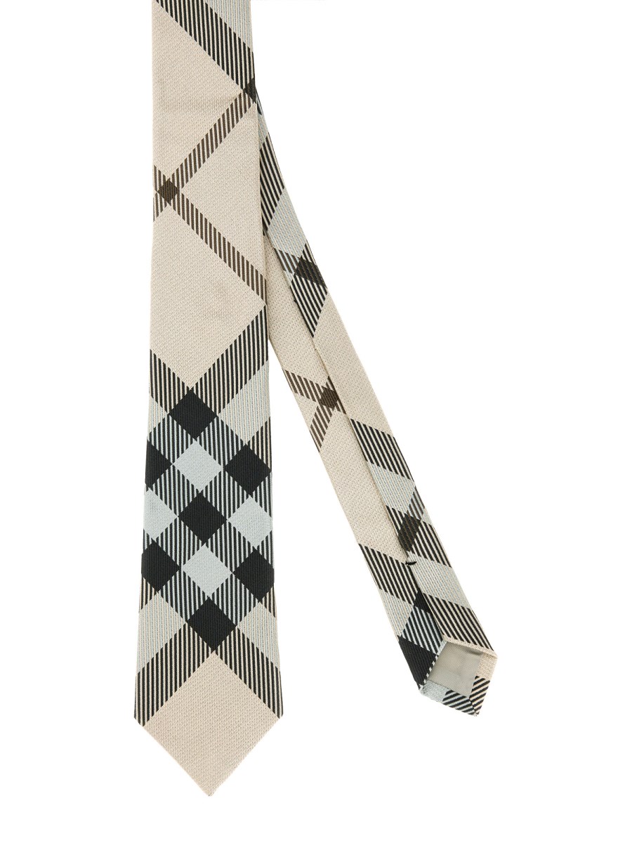 BURBERRY SILK CHECK TIE Eleonora Bonucci