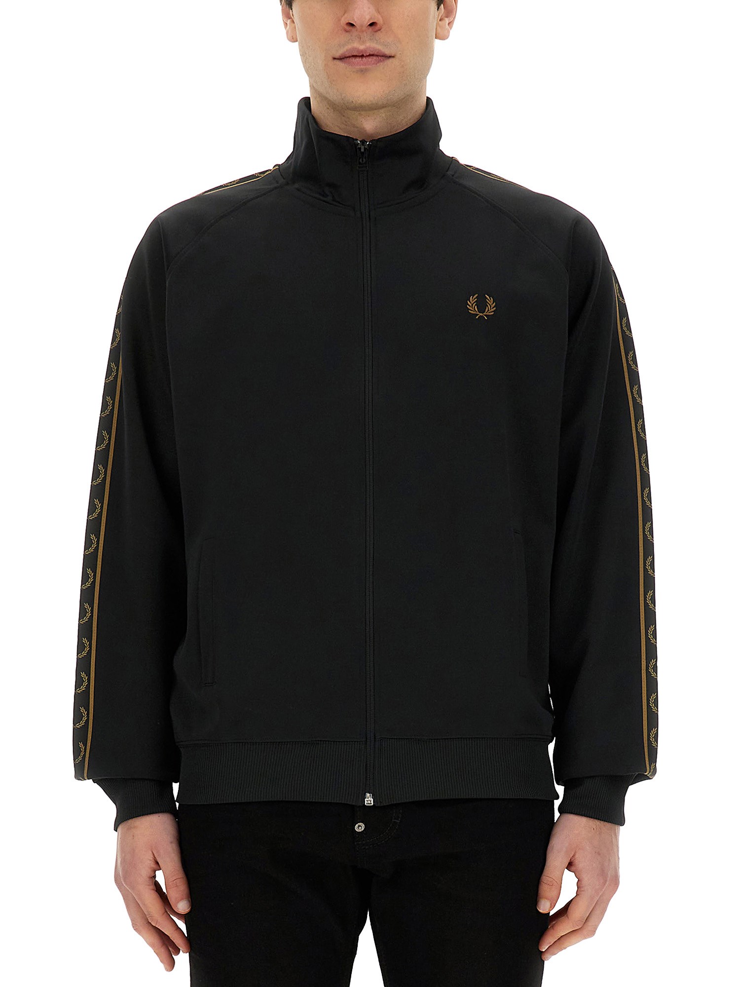 Fred Perry Sweatshirt With Logo In Black