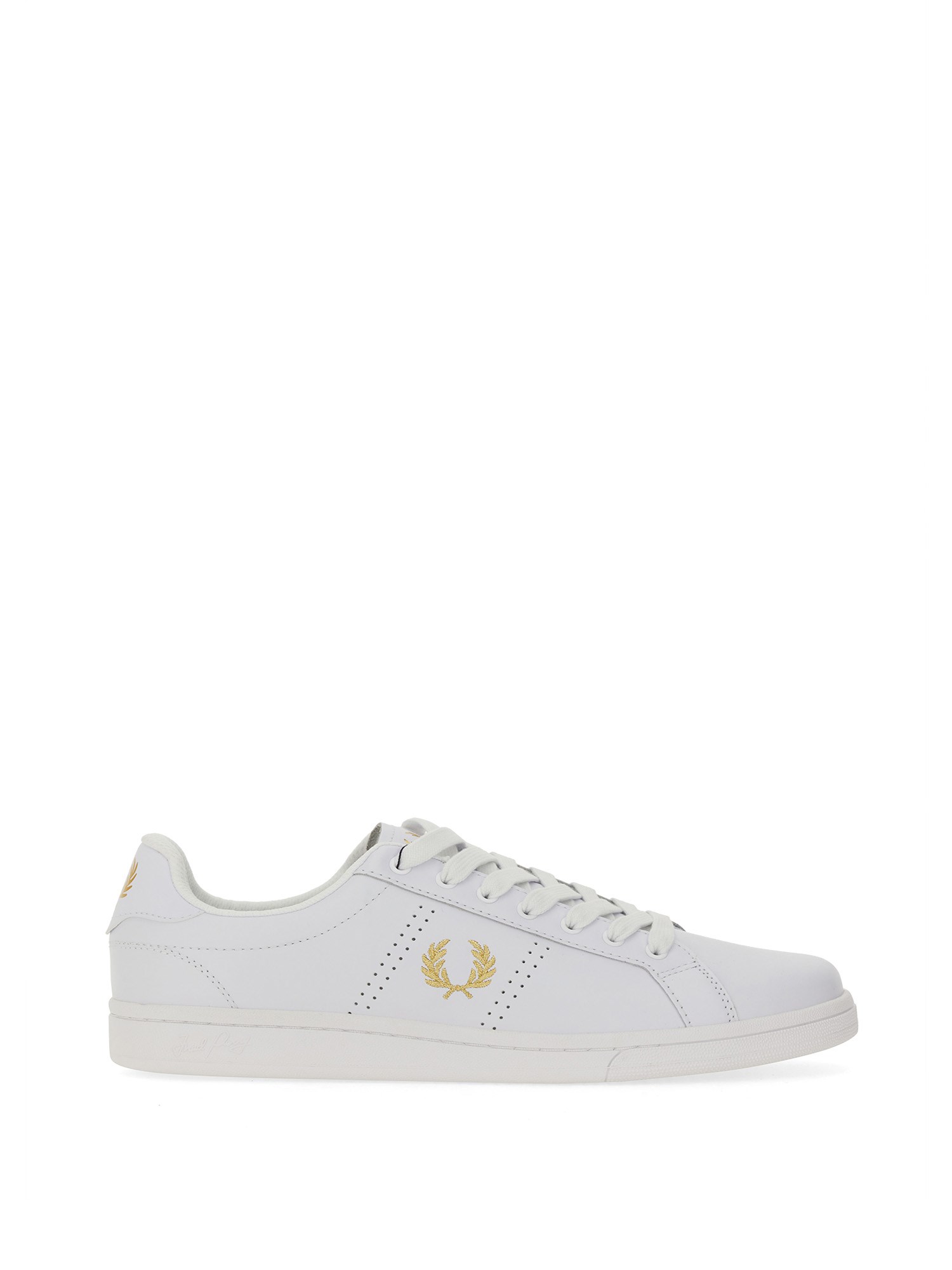 Fred Perry B721 Mens Leather Trainers In White
