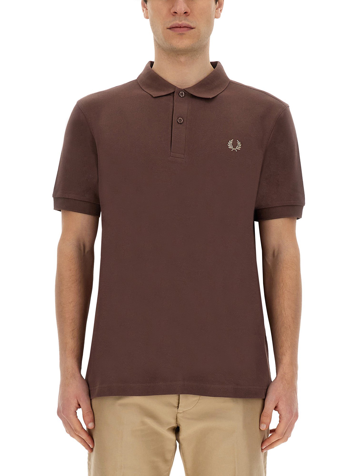 fred perry polo with logo
