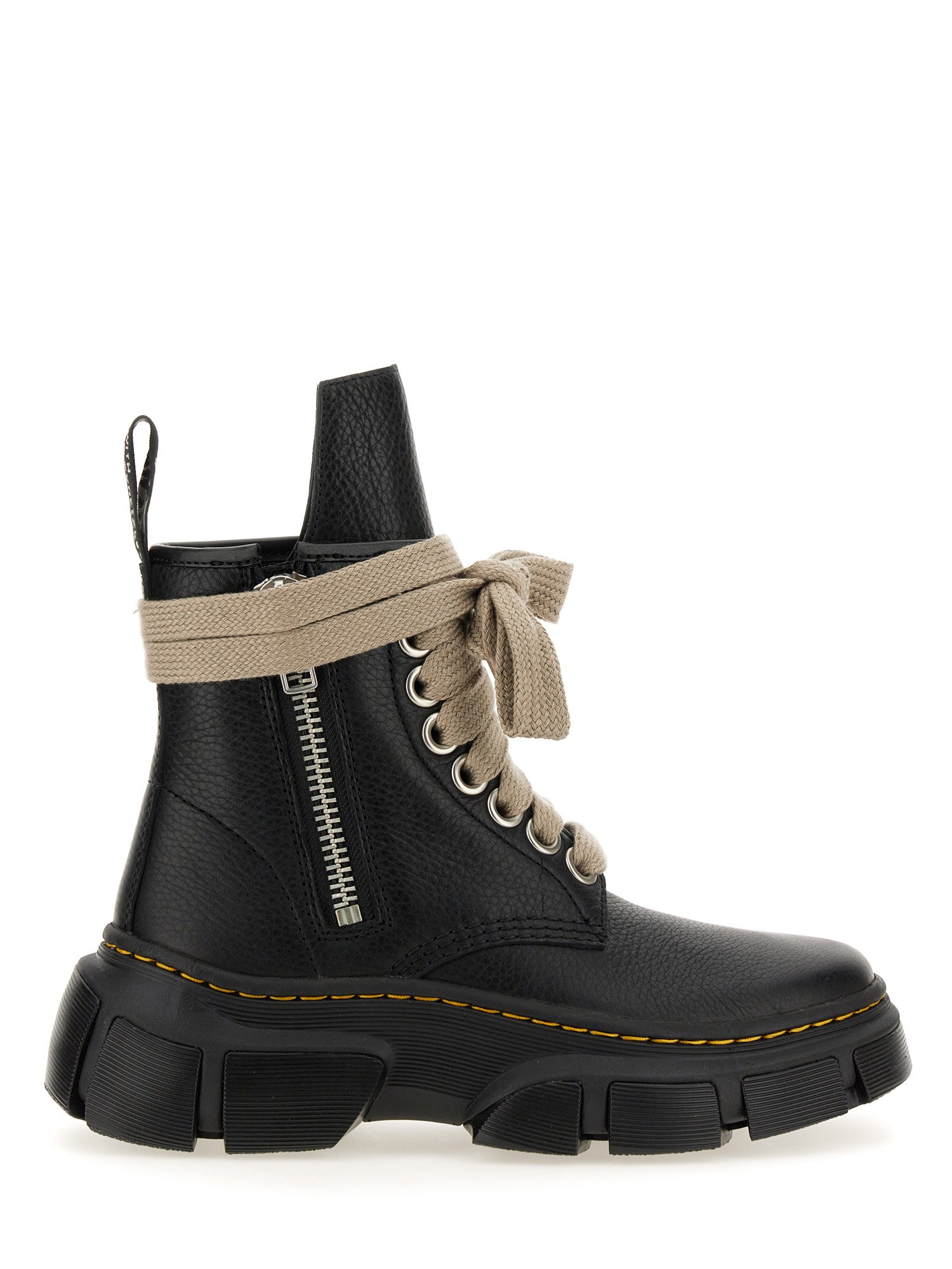 Shop Dr. Martens X Rick Owens Boot "1460 Dmxl Jumbo" In Black