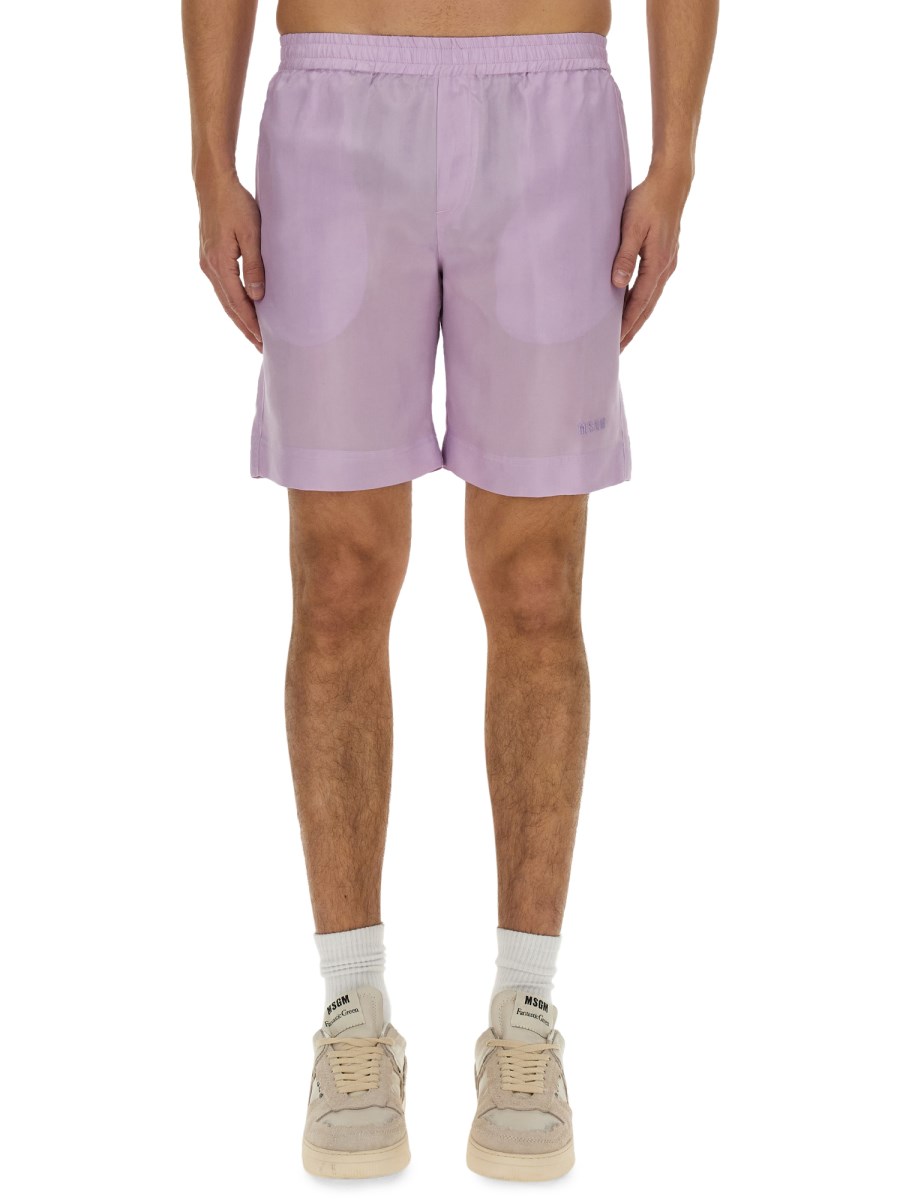 MSGM SHORT CON LOGO