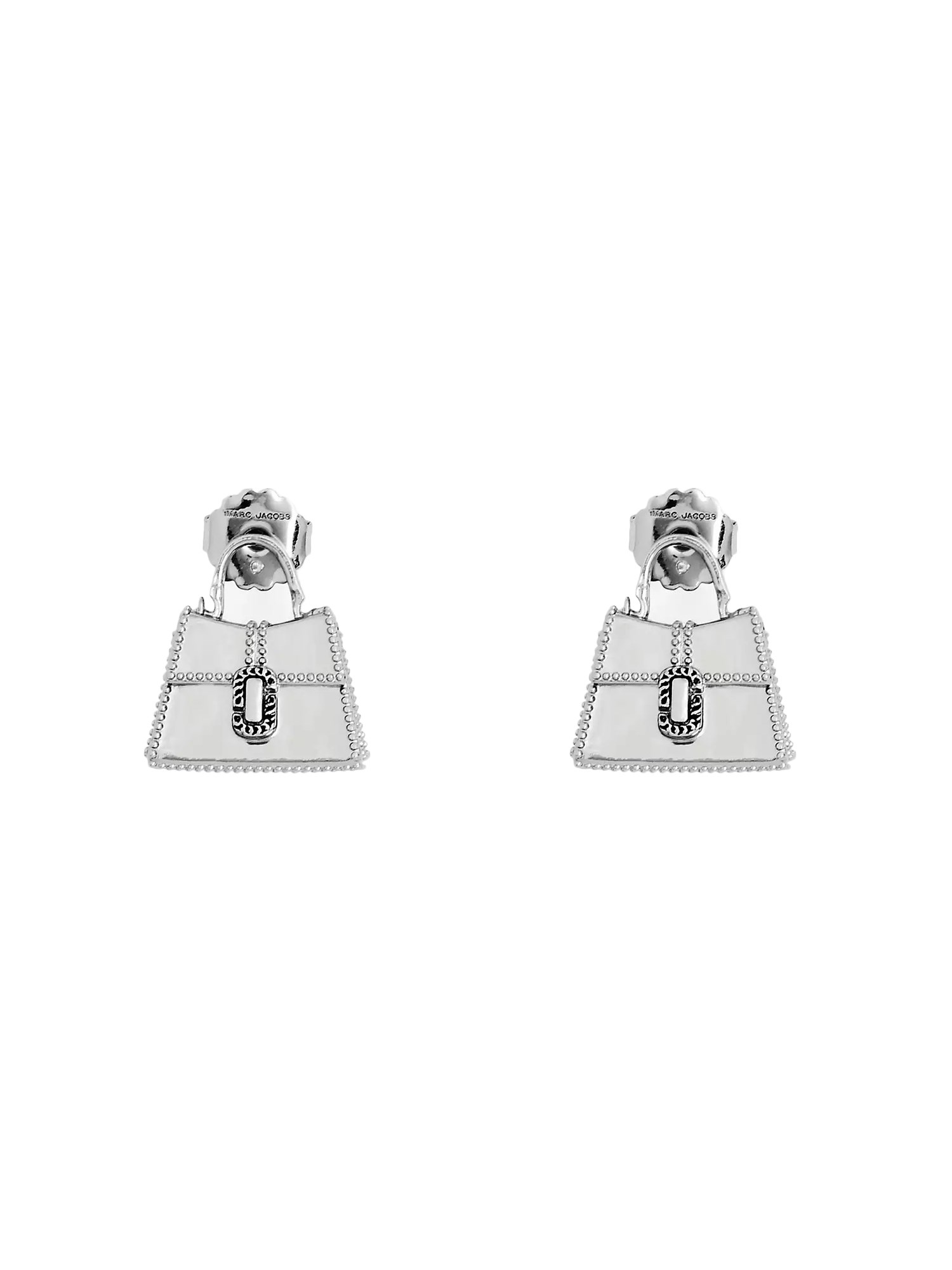 Shop Marc Jacobs Earrings "st. Marc" In Silver