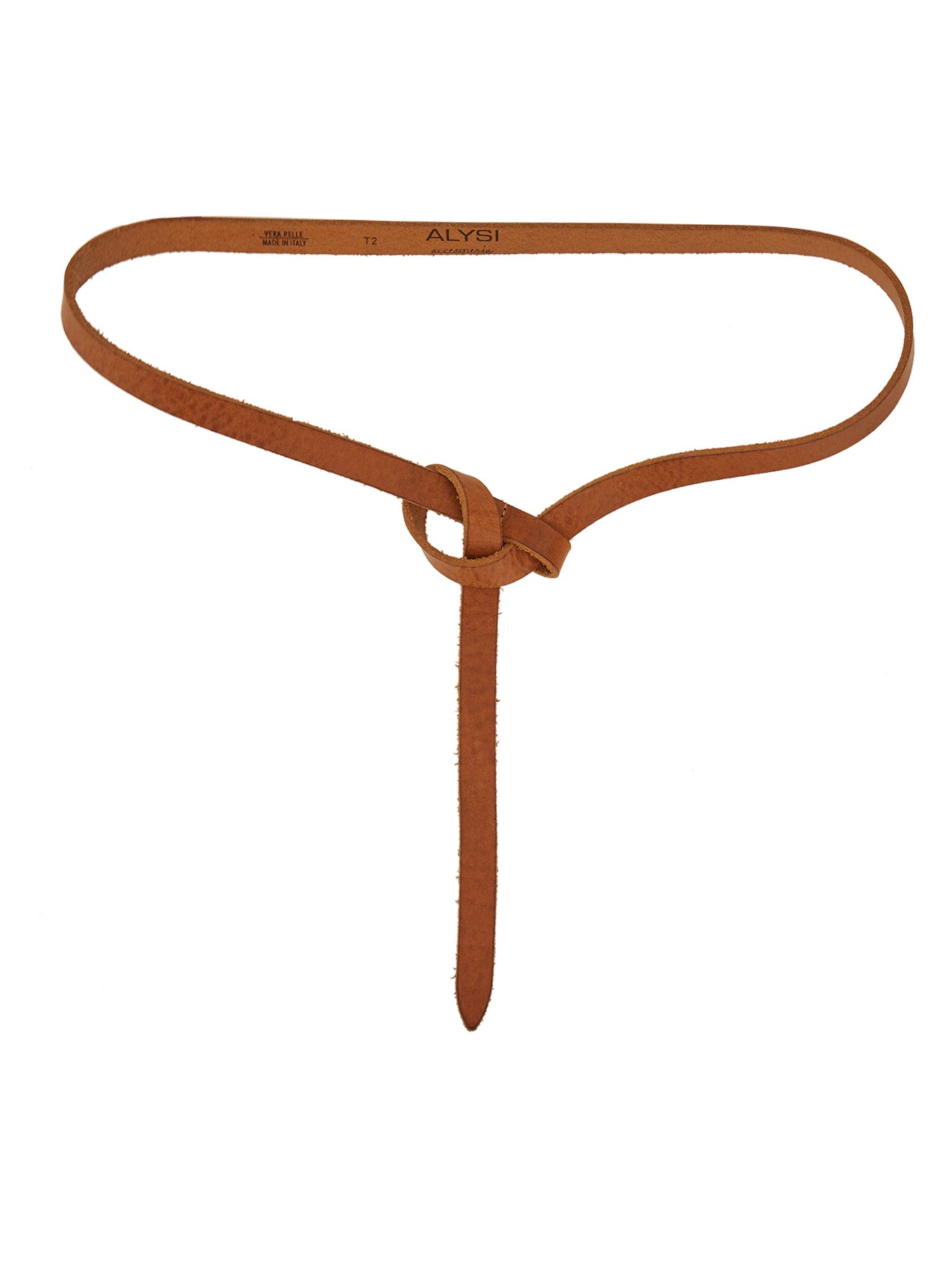 Alysi Leather Belt In Brown