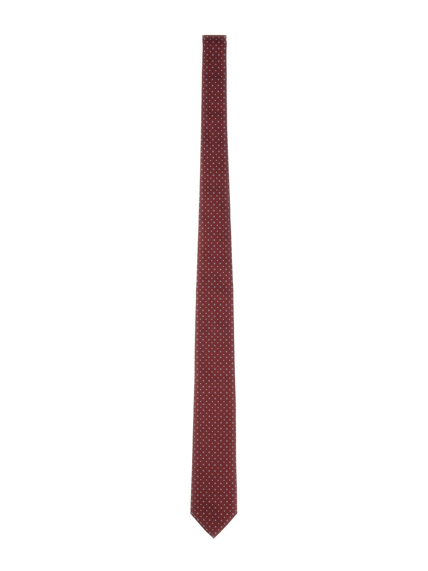 Ferragamo Silk-jacquard Tie In Red