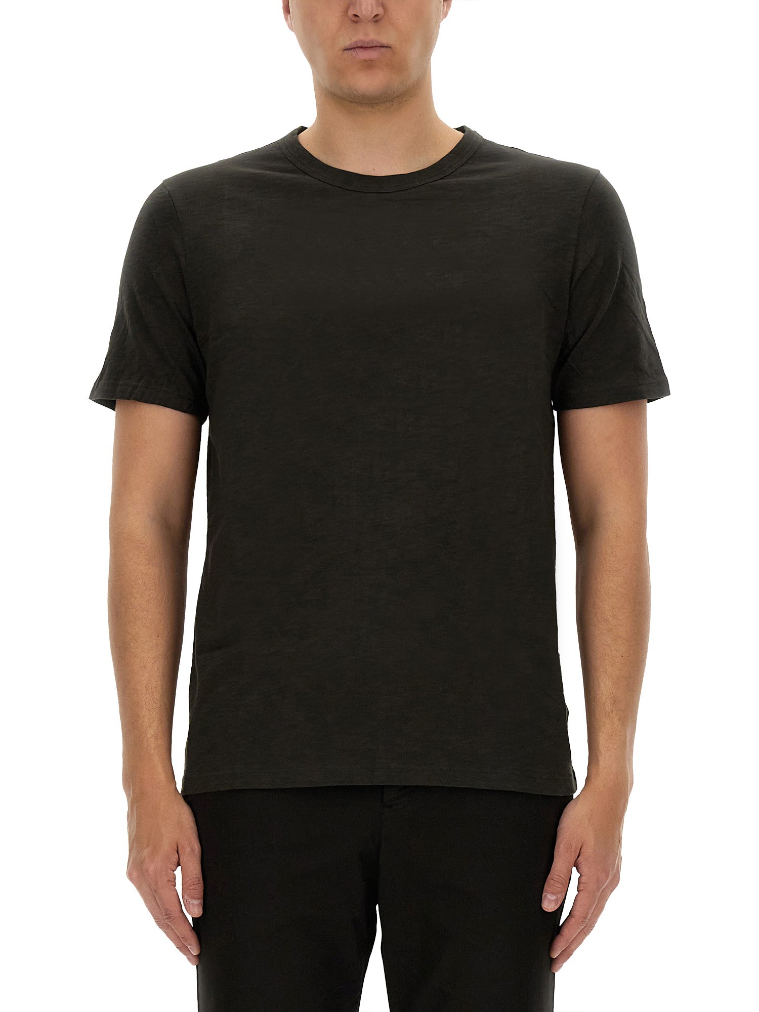 Theory Cotton T-shirt In Black