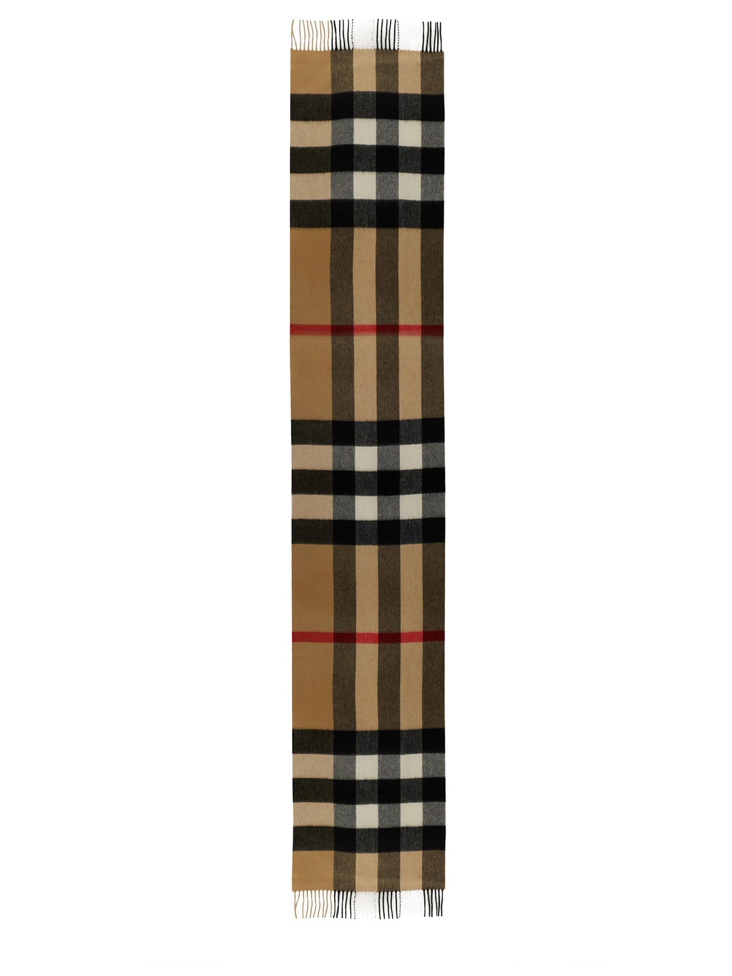 burberry scarf with check pattern