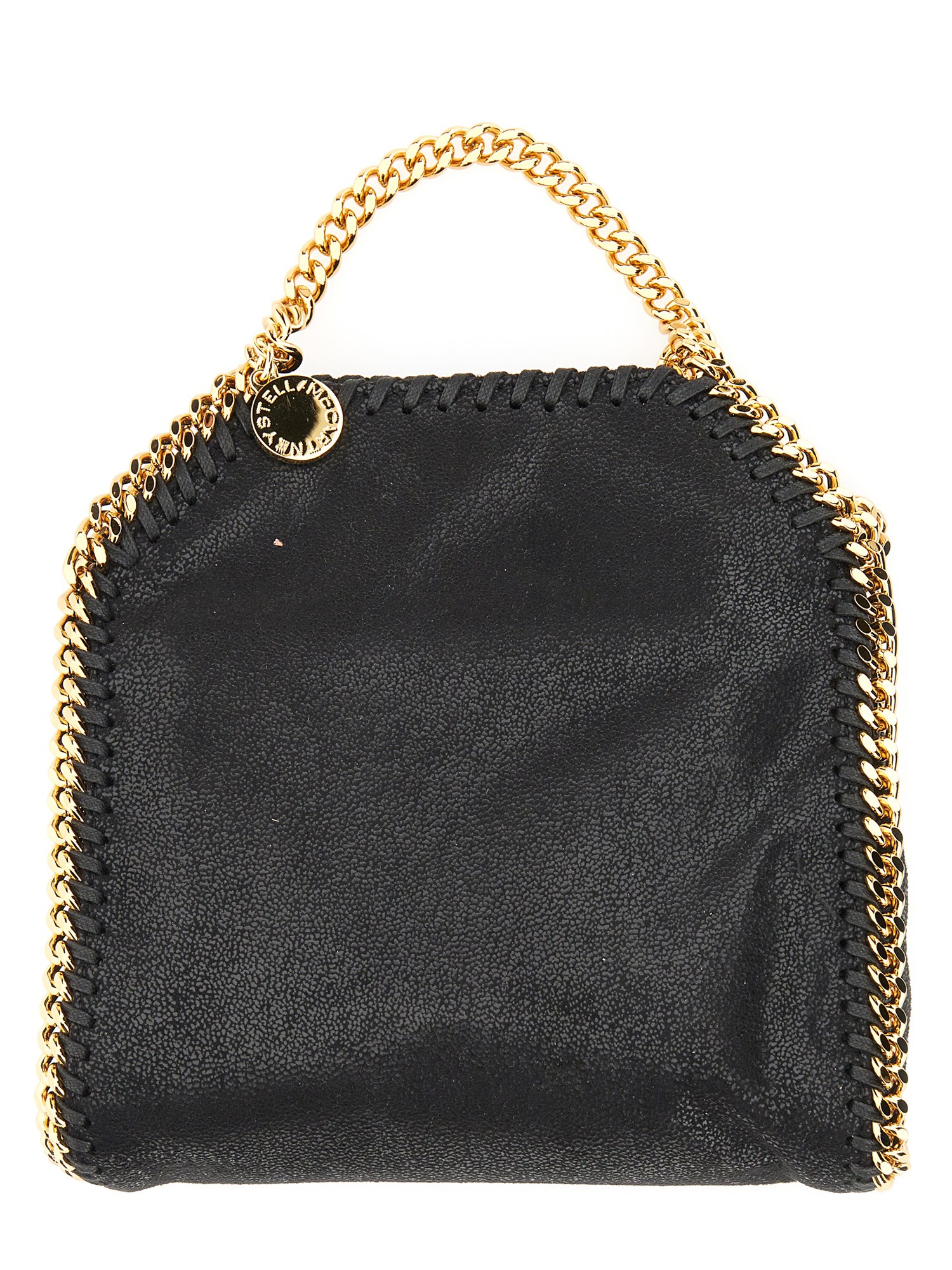 Shop Stella Mccartney Falabella Tiny Bag In Black