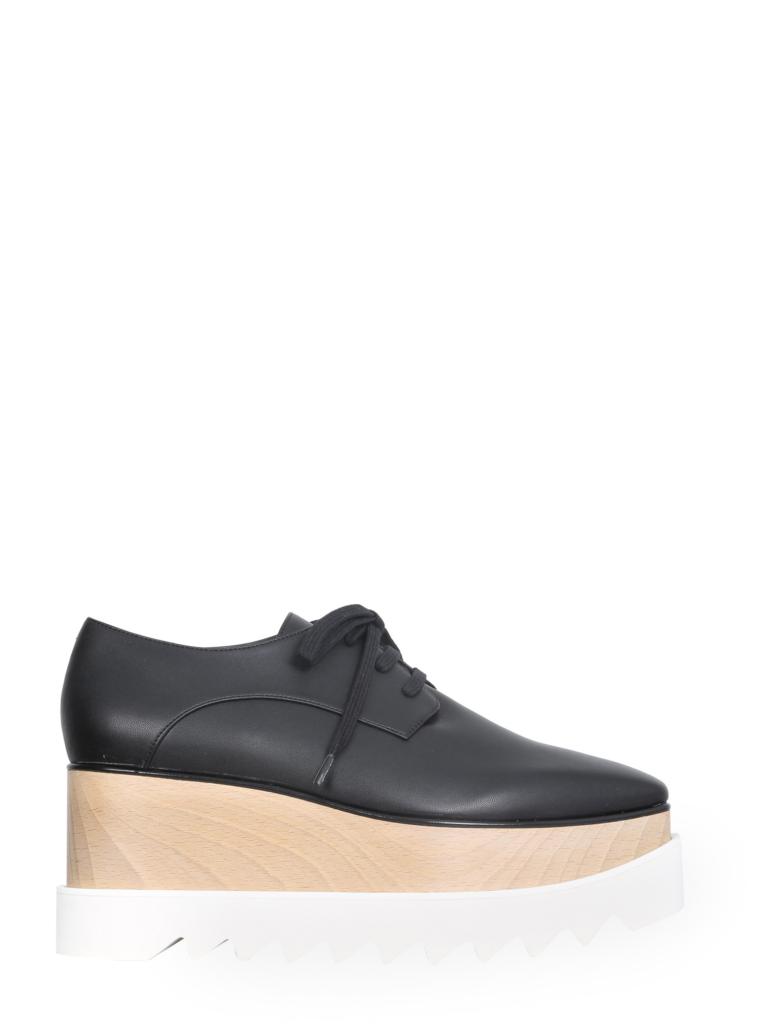 Shop Stella Mccartney Lace-up Elyse In Black