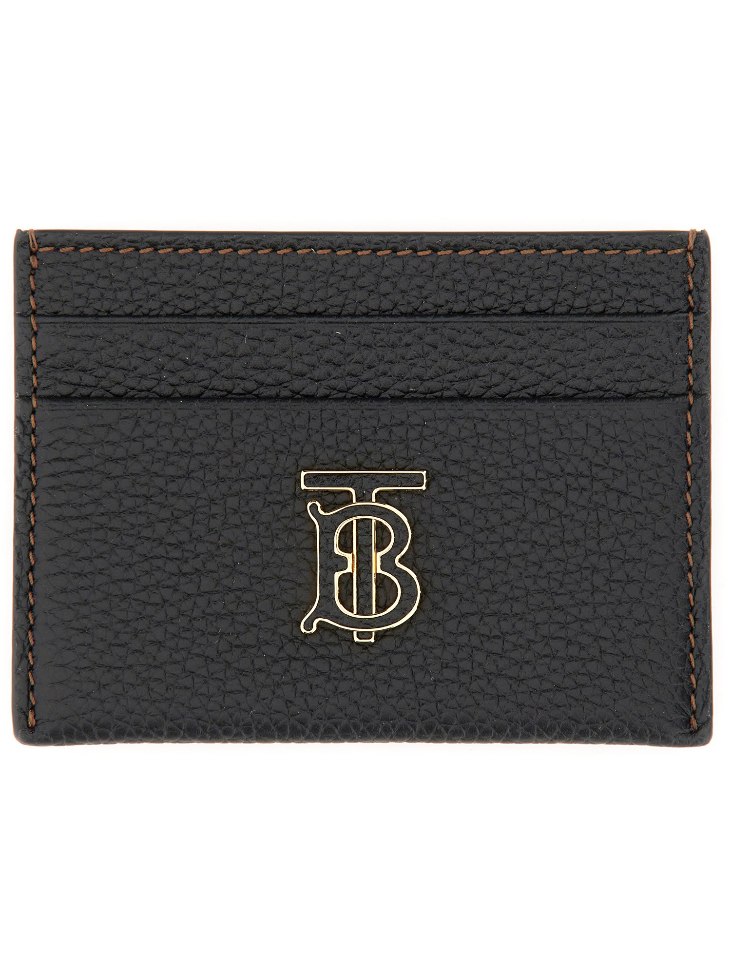 Burberry Card Holder With Logo In Black