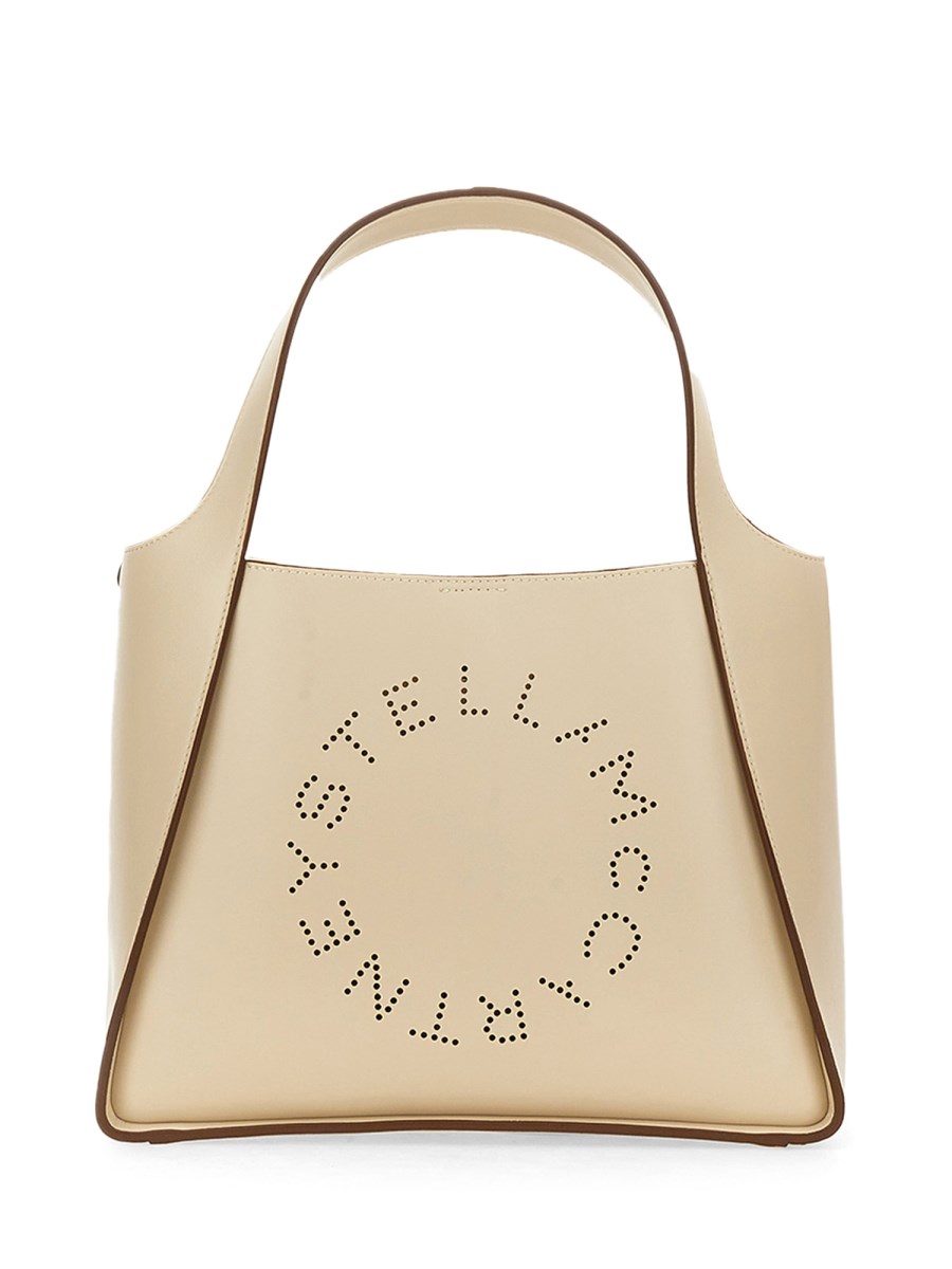 STELLA McCARTNEY BORSA A TRACOLLA CON LOGO IN ALTER NAPPA