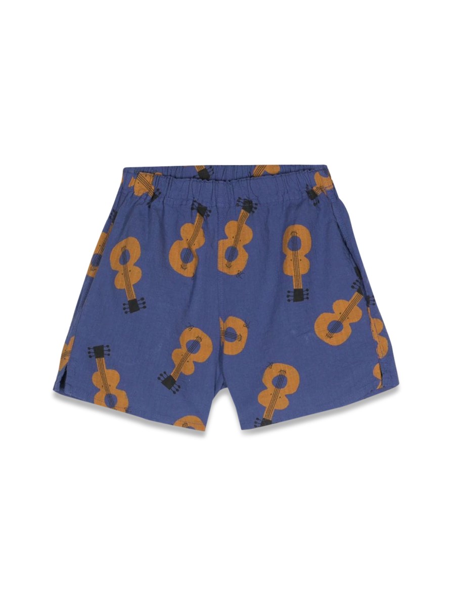 BOBO CHOSES acoustic guitar all over wovenshorts