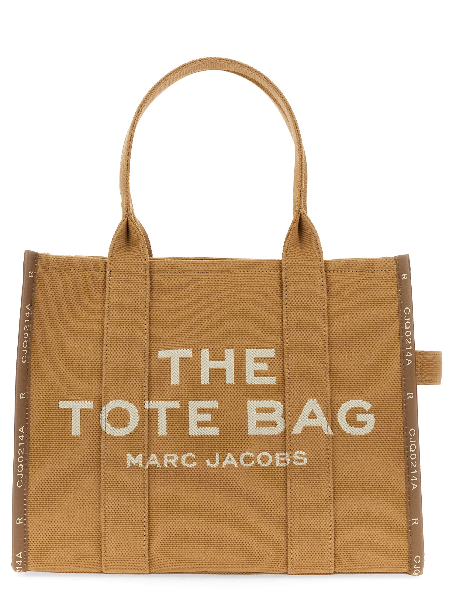 Shop Marc Jacobs "the Tote" Jacquard Large Bag In Beige