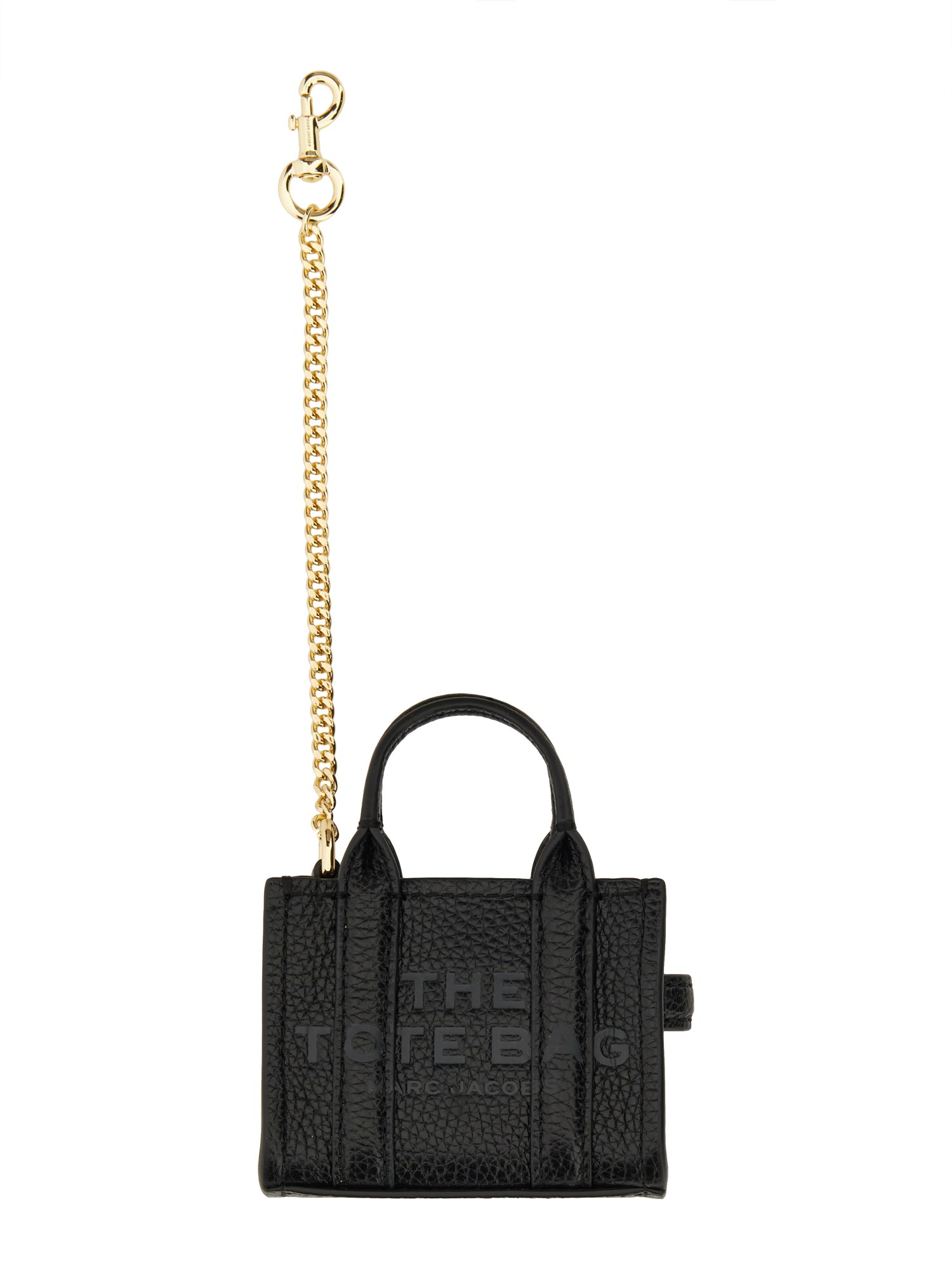 Shop Marc Jacobs Keychain "the Tote" Dwarf In Black