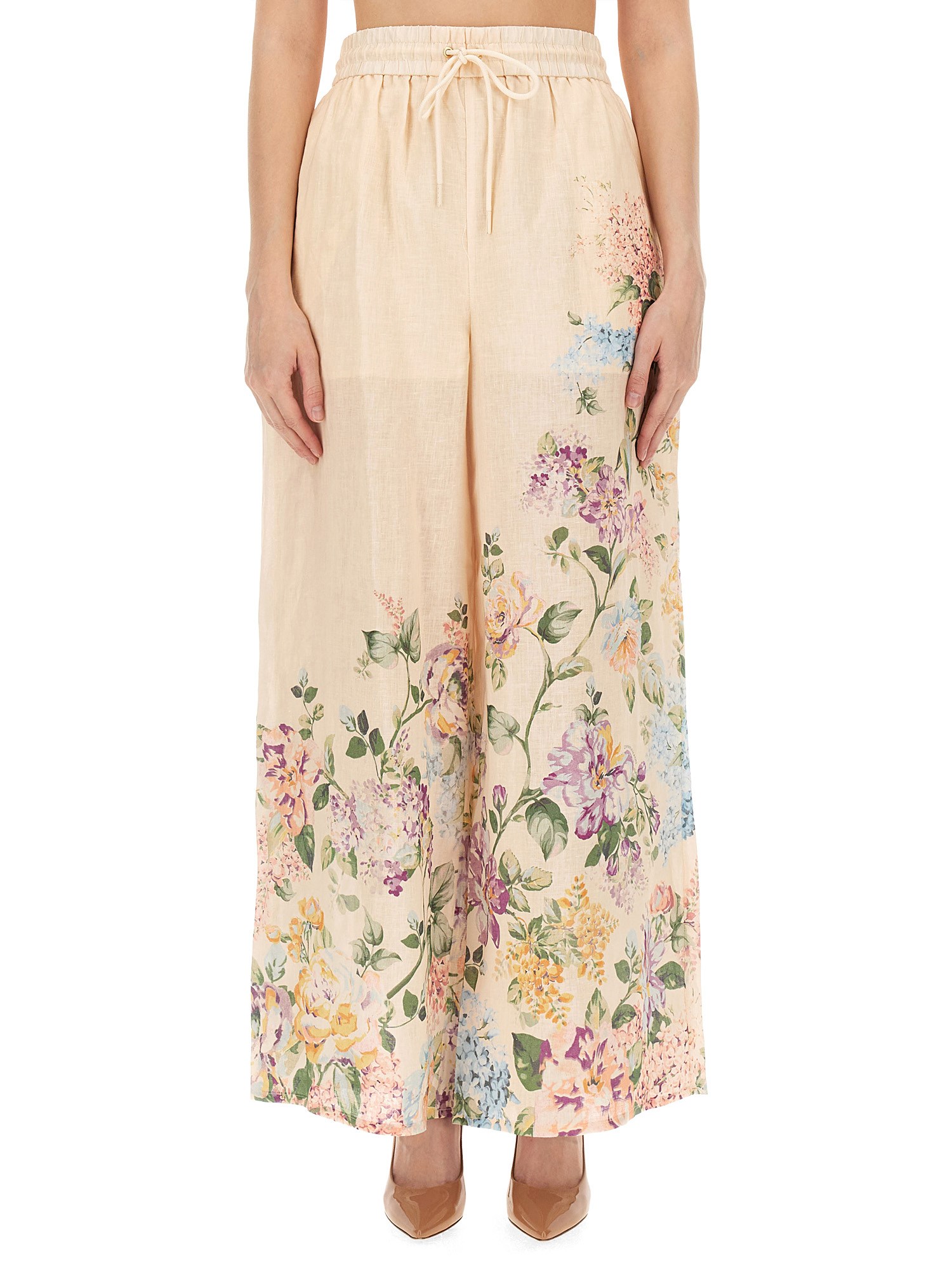 Shop Zimmermann Pants "halliday" In Multicolour