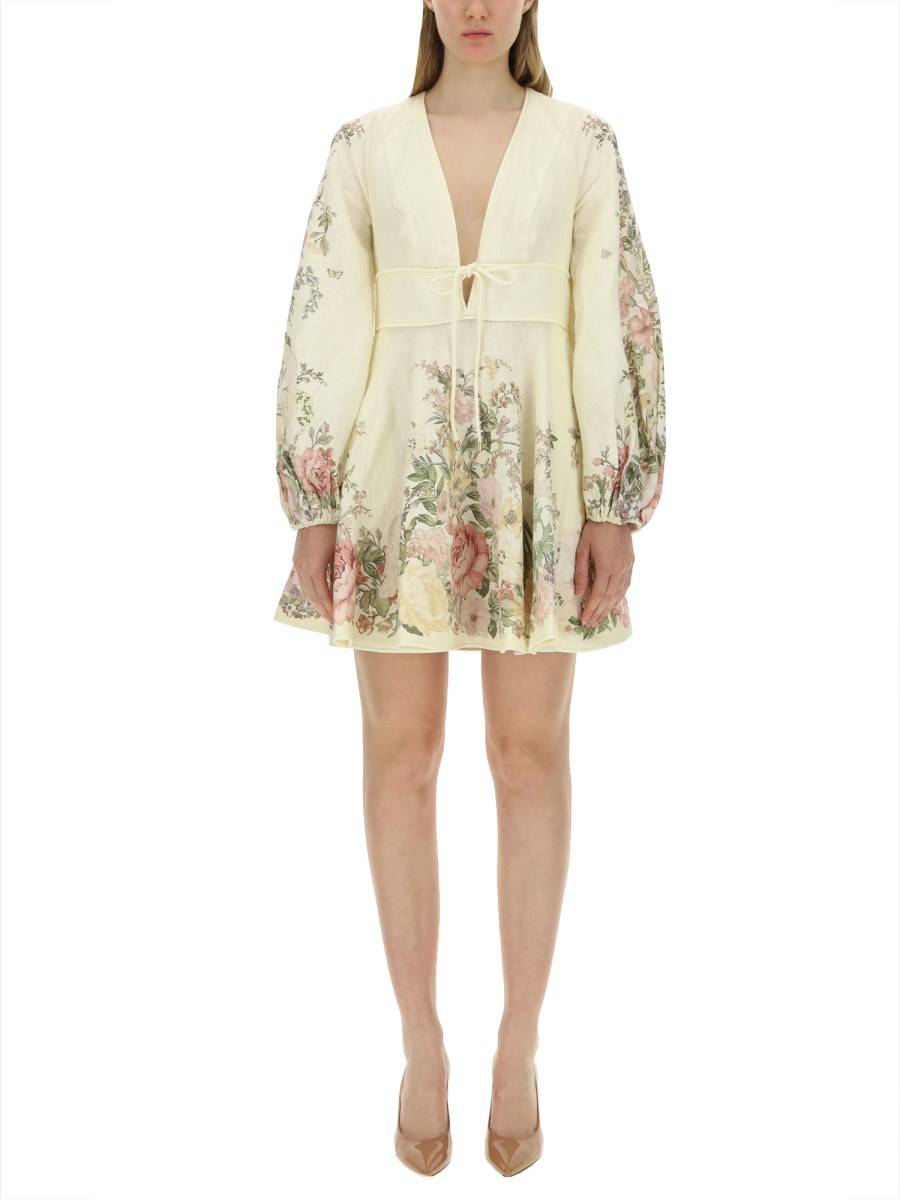 ZIMMERMANN - LINEN MINI DRESS - Eleonora Bonucci