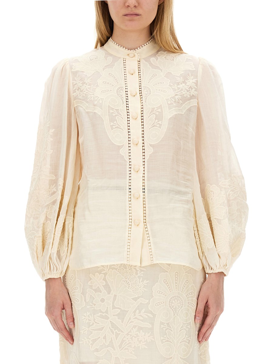 ZIMMERMANN CAMICIA OTTIE IN LINO