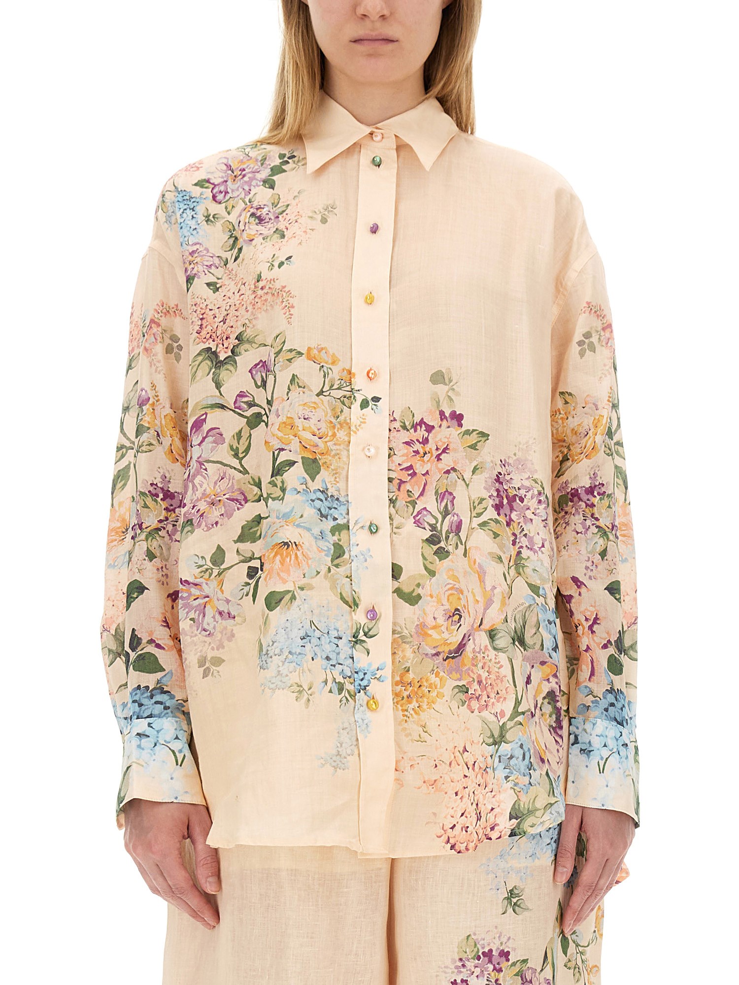 Shop Zimmermann "halliday" Shirt In Multicolour