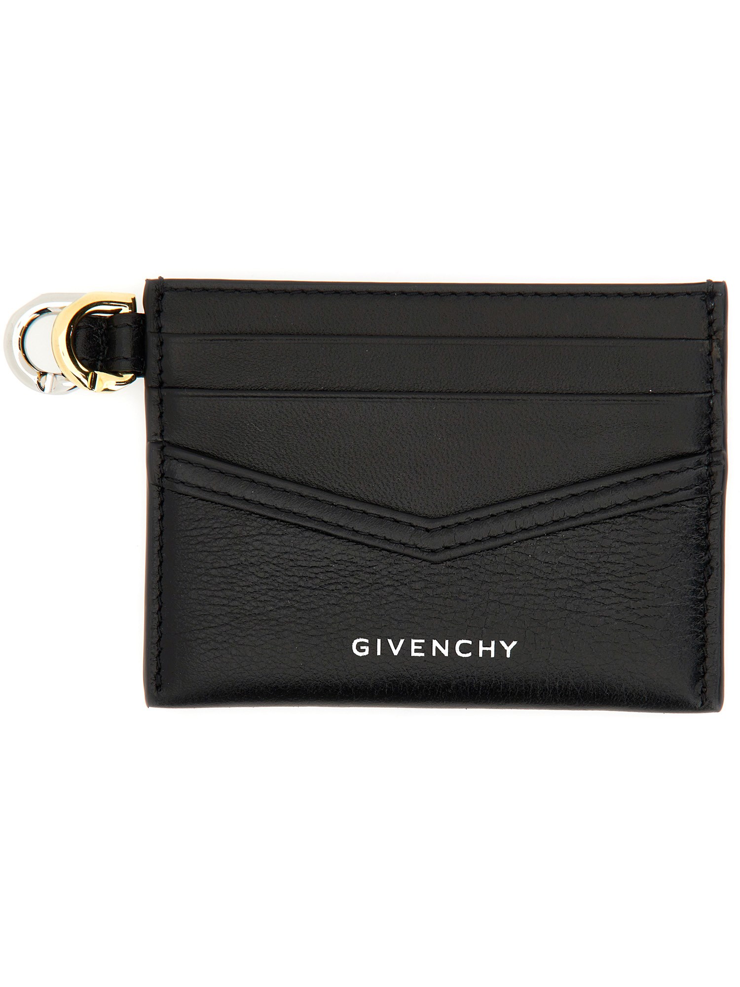 Shop Givenchy Card Holder "voyou" In Black