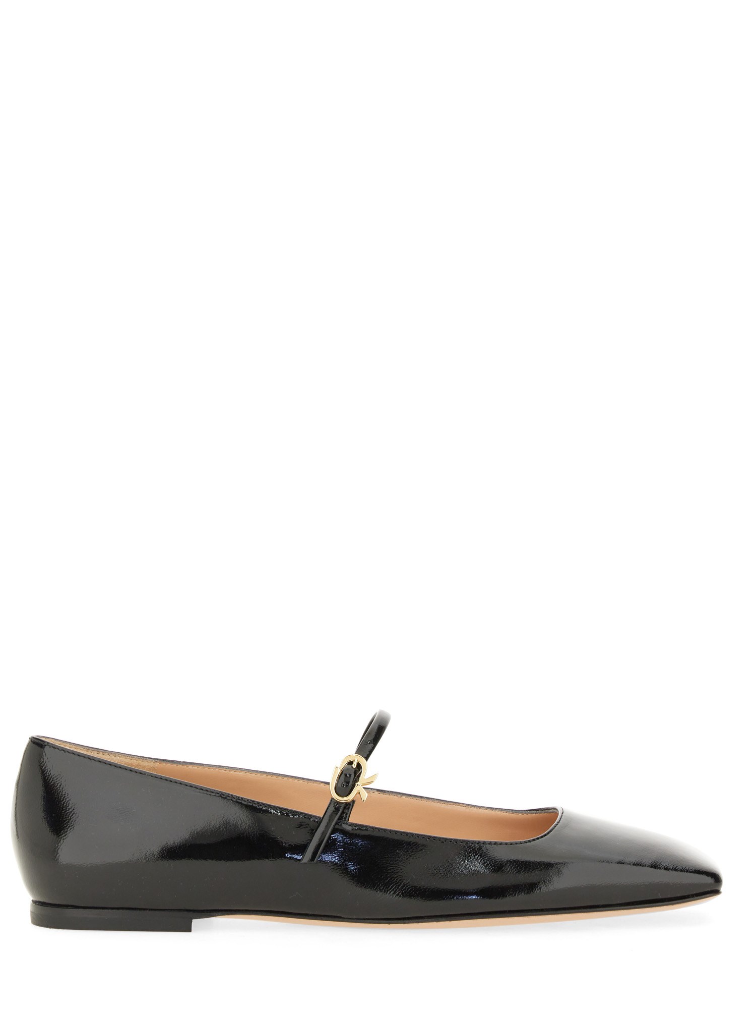 Shop Gianvito Rossi Ballerina "christina 05" In Black