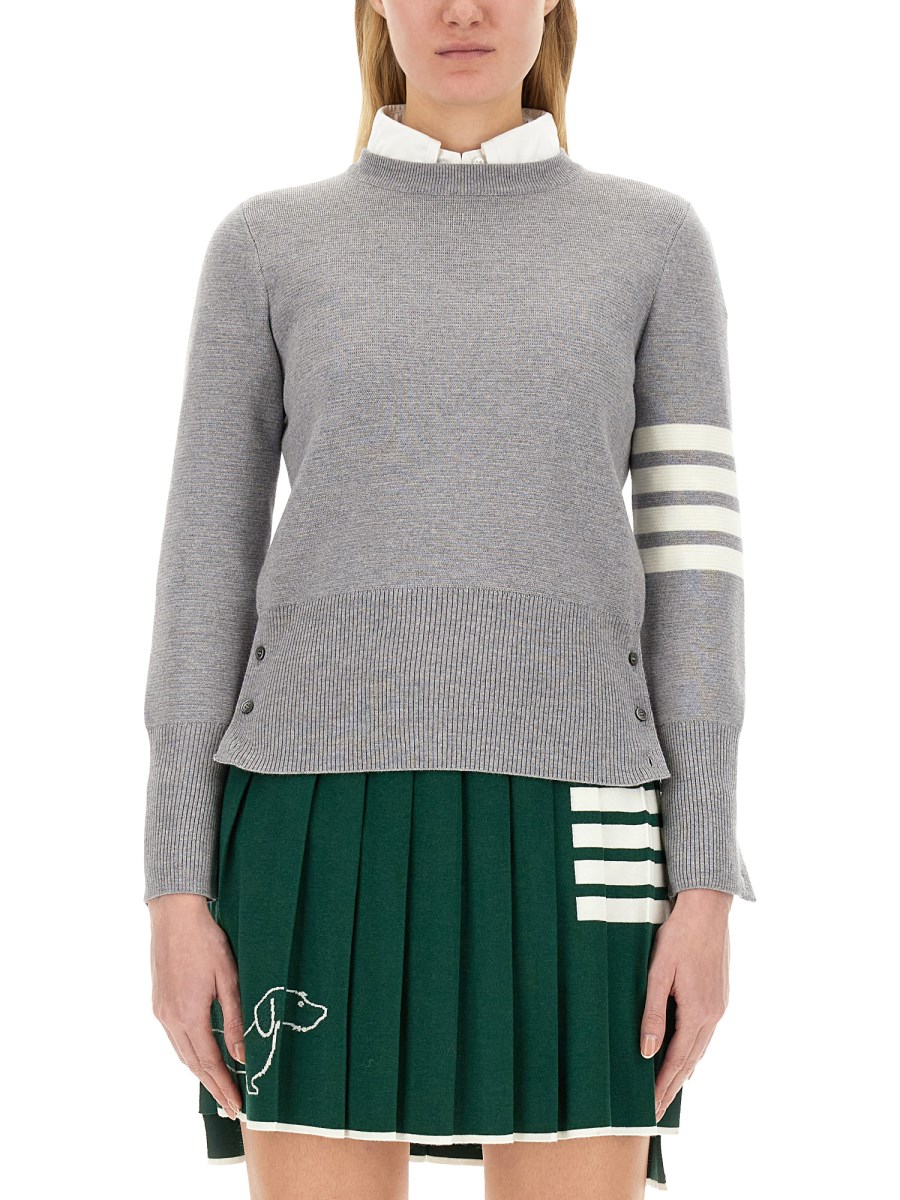 THOM BROWNE MAGLIA IN LANA MERINO