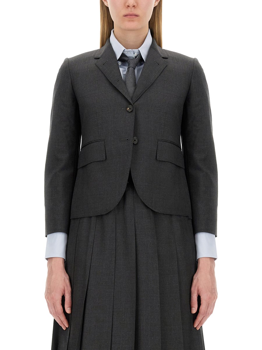 THOM BROWNE BLAZER MONOPETTO IN LANA