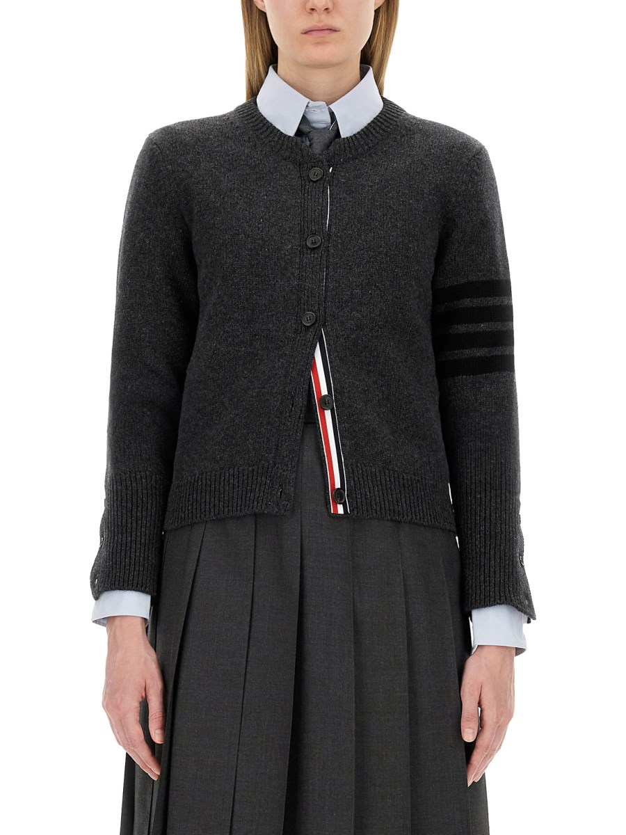 THOM BROWNE CARDIGAN IN LANA