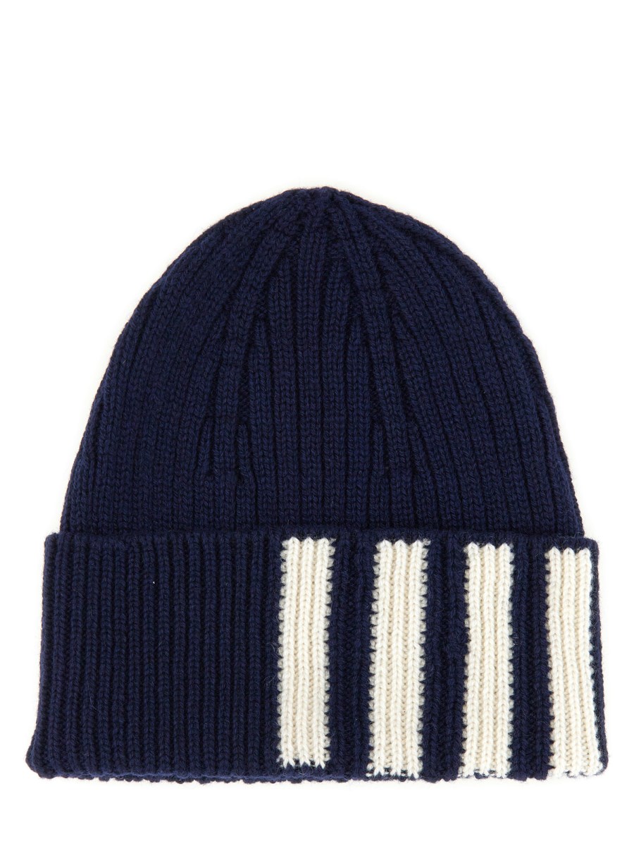 THOM BROWNE CAPPELLO IN CASHMERE CON DETTAGLIO 4-BAR