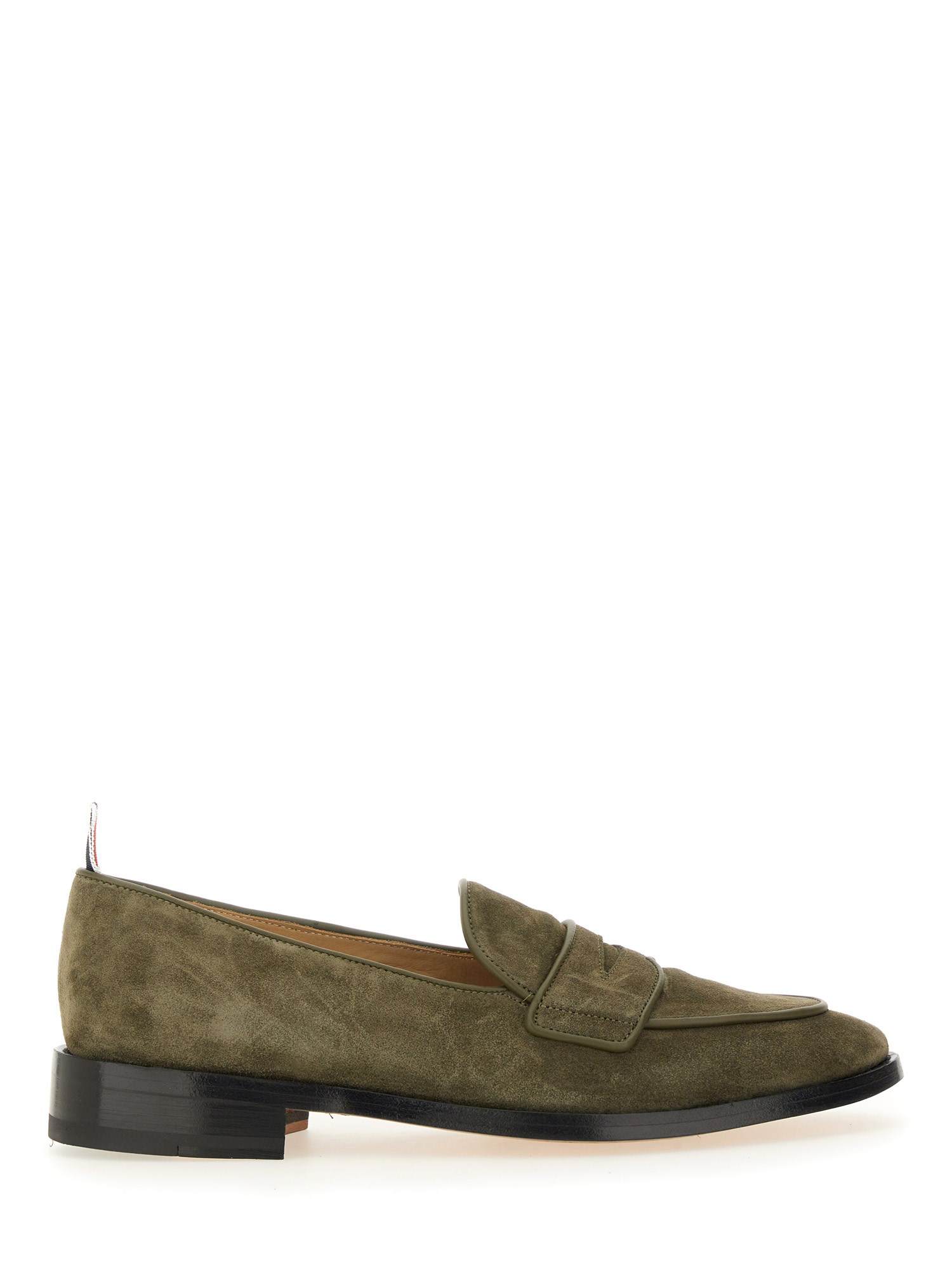 Thom Browne Varsity Loafer "penny" In Green