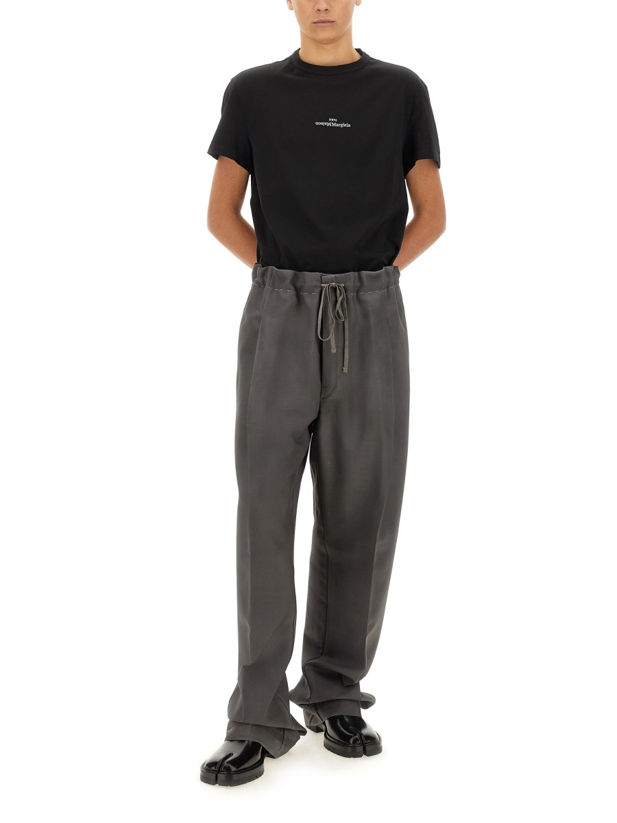 PANTALONE IN LANA E MOHAIR