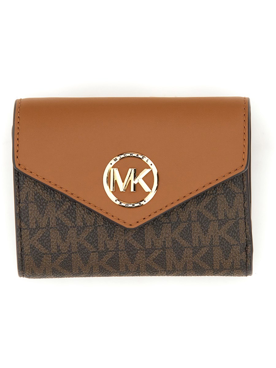 MICHAEL BY MICHAEL KORS PORTAFOGLIO GREENWICH MEDIO IN PELLE CON LOGO