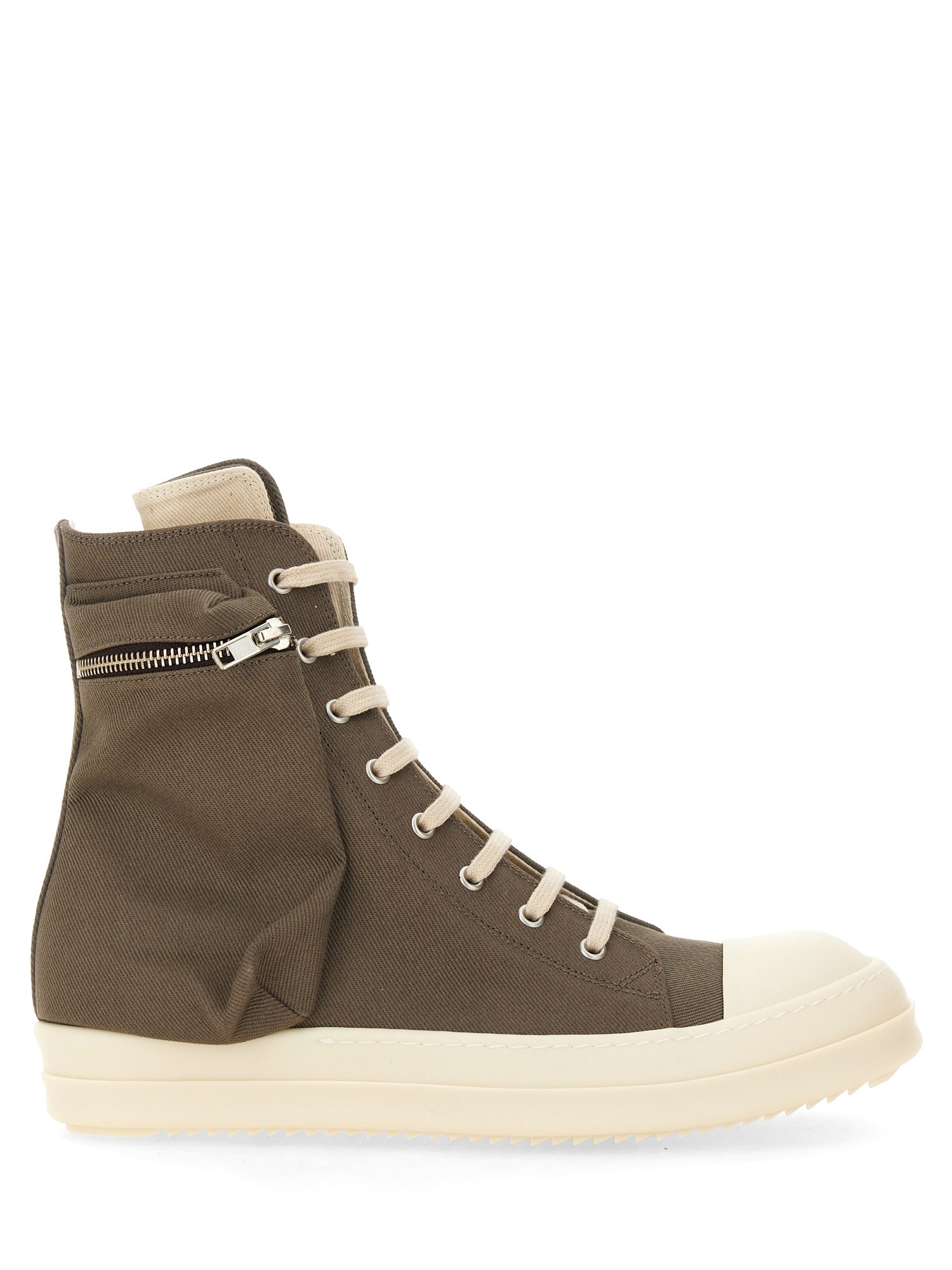 Shop Rick Owens Drkshdw Cargo Sneaker In Beige