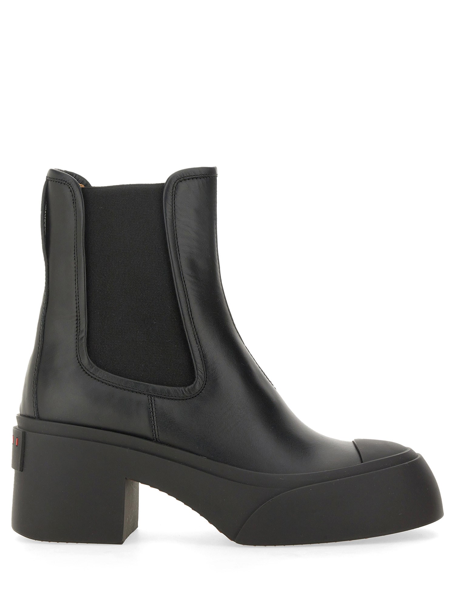Marni 65mm Logo-raised Chelsea Boots In Black