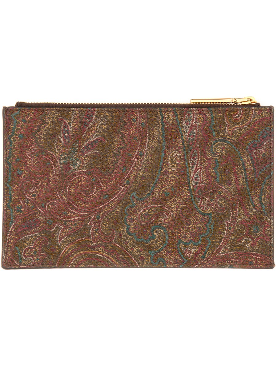 POUCH IN PAISLEY JACQUARD SMALL