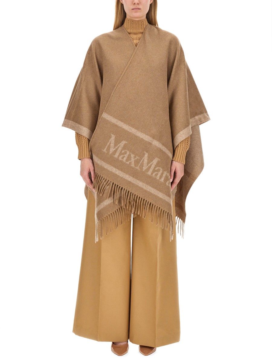 新品★ ★Max Mara　Hilde Poncho camel Poncho 'S Max Mara camel-colored Hilde