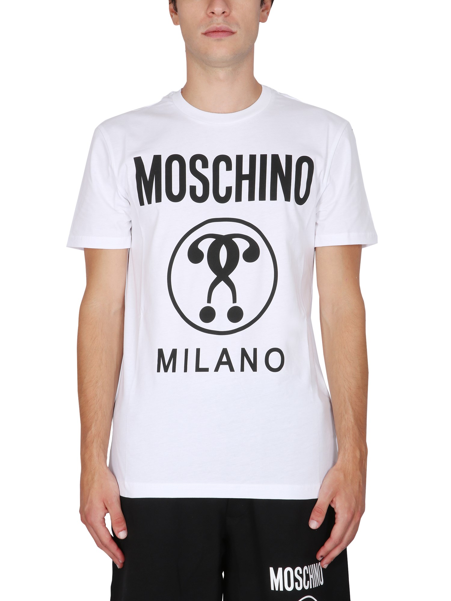 Shop Moschino T-shirt With Logo In White