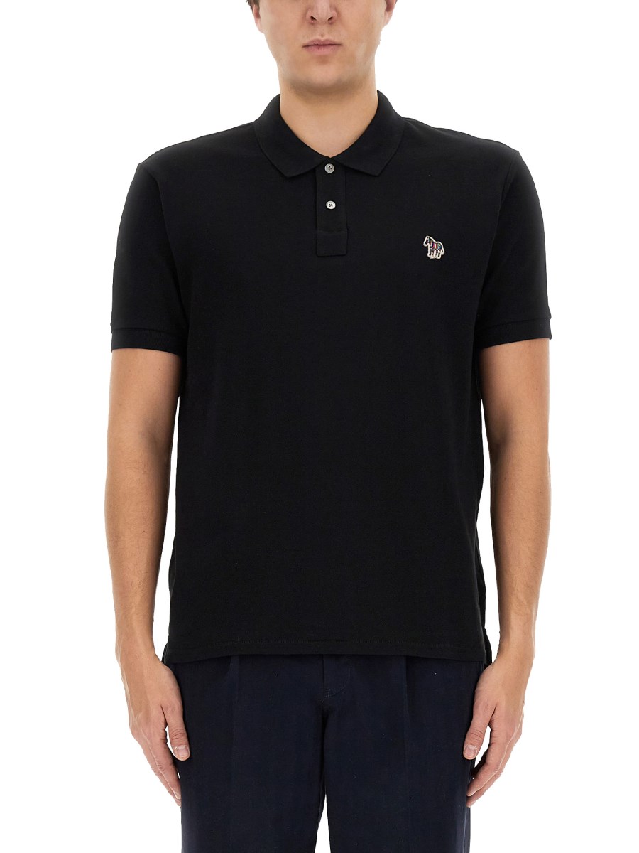 PS BY PAUL SMITH POLO IN PIQUÉ DI COTONE CON PATCH LOGO