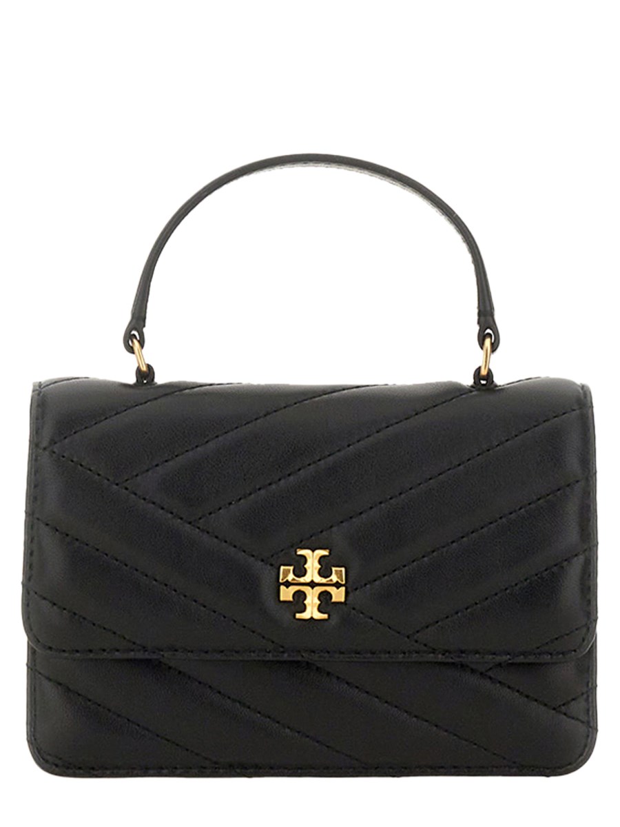 TORY BURCH MINI PORTAFOGLIO CON CATENA E MANICO SUPERIORE "KIRA" IN PELLE CHEVRON