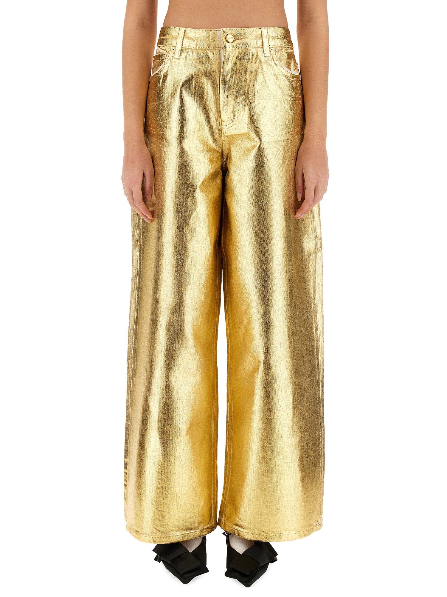 ganni jeans wide leg