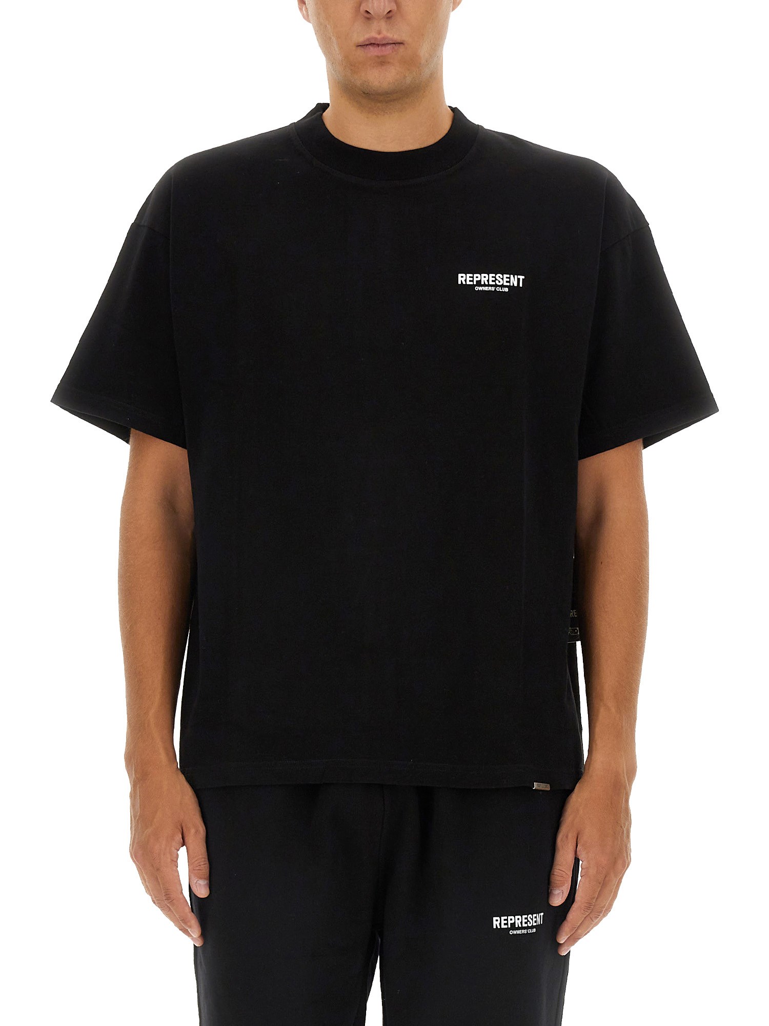 Shop Represent T-shirt With Logo In Black