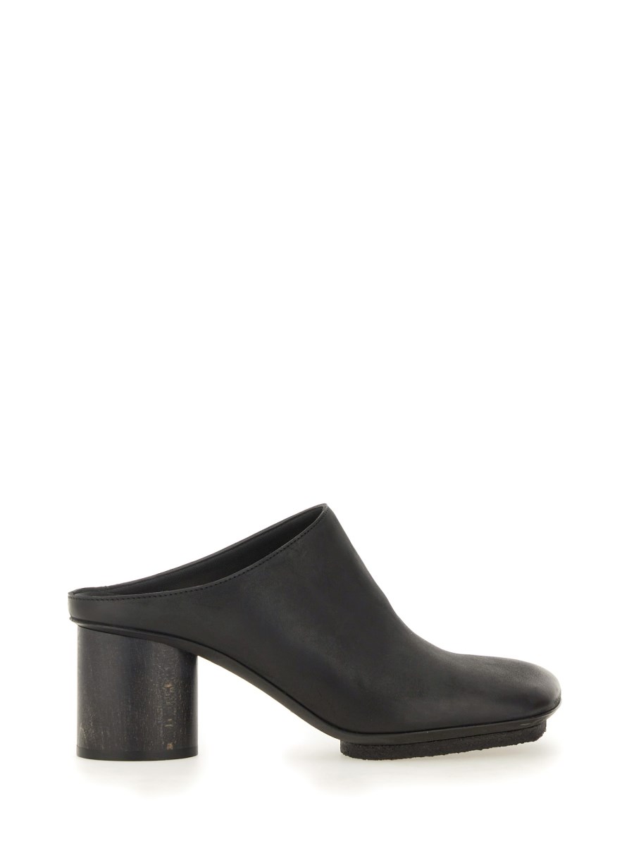 UMA WANG MULE "STONE" IN PELLE