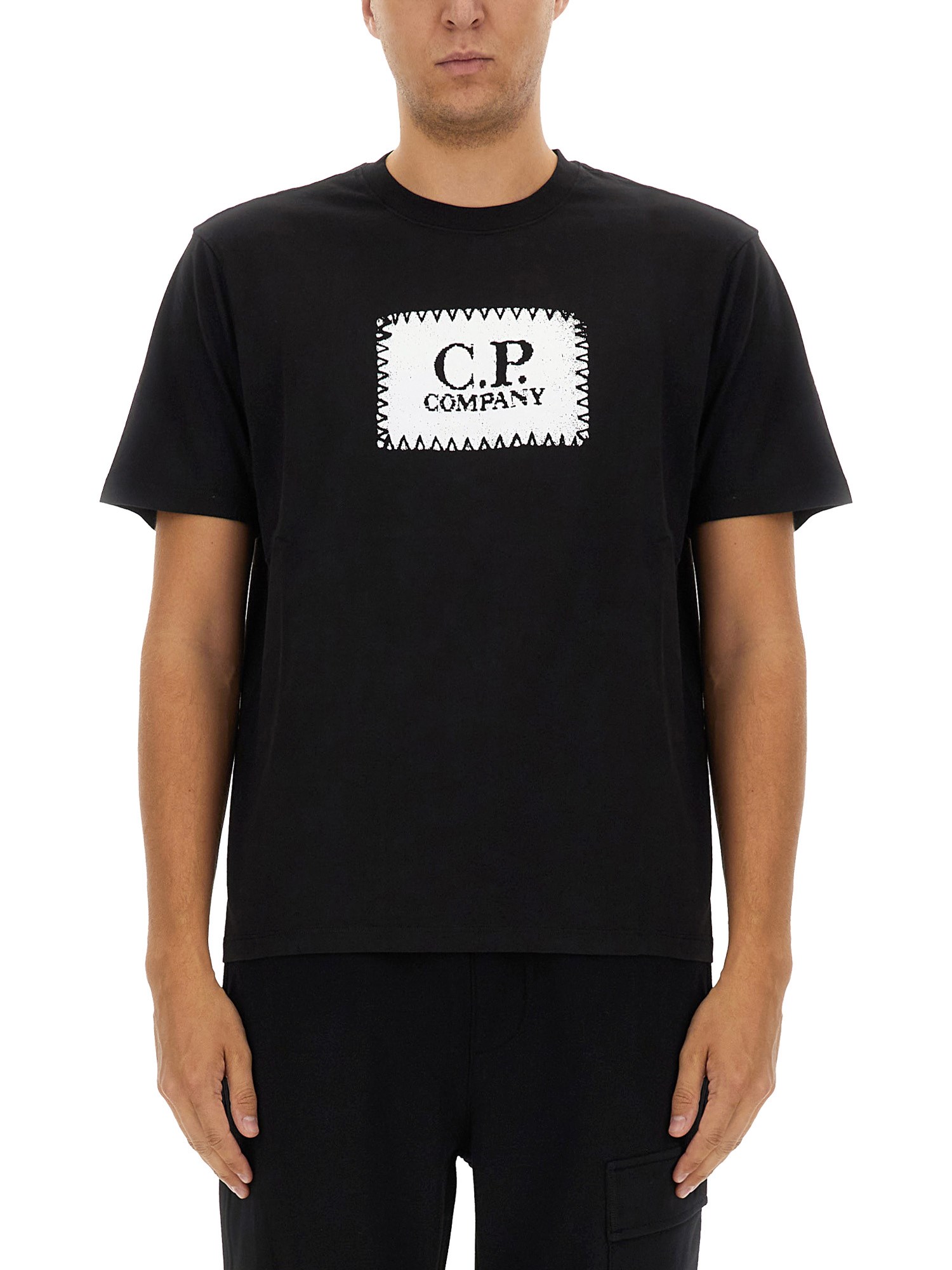 Shop C.p. Company C. P. Company T-shirt With Logo In Black